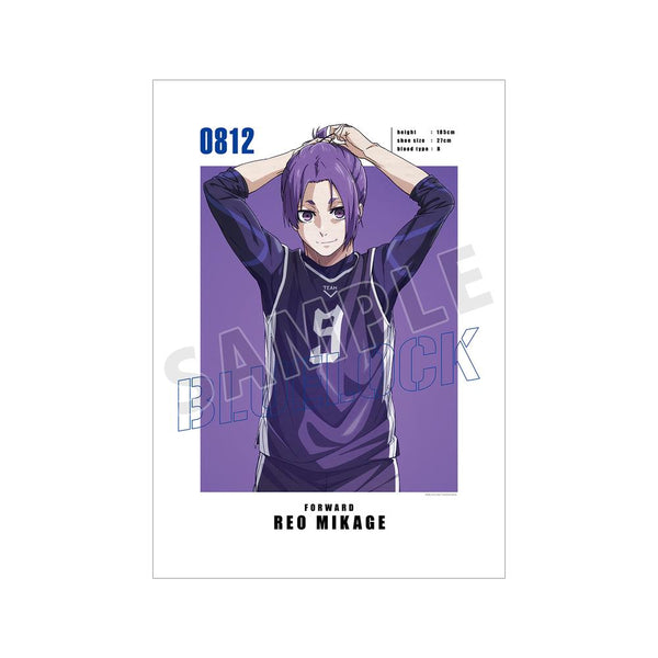 『ブルーロック』御影 玲王 キャラクタービジュアルA3マット加工ポスター【202510再販】